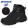 BONA New Designers Men Ankle Hiking Boots, Plus Size Fashion Classic Trekking Footwear Outdoor Plush Winter Boots Man Comfy ► Photo 3/6