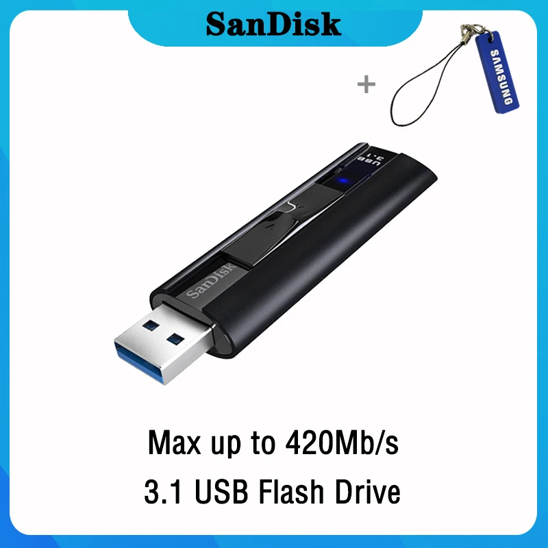 Флеш-накопитель USB sandisk 256, 128 ГБ, высокая скорость, Макс., 420 м, флешка, 128 ГБ, 256 ГБ, флеш-накопитель, 3,1 USB флешка, диск на ключ, память для телефона
