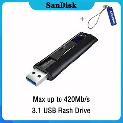 Sandisk USB флэш-накопитель 256 128 ГБ высокоскоростной Макс 420 м Флешка 128 ГБ 256 ГБ флеш-накопитель 3,1 USB флешка диск на ключе памяти для телефона