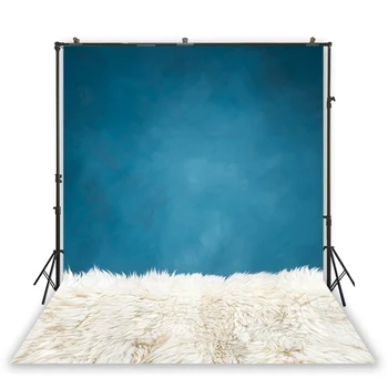 

HUAYI blue wall and Blanket photo backdrop girl boy adult portrait photo booth shooting baby shower photography decorationD-6038
