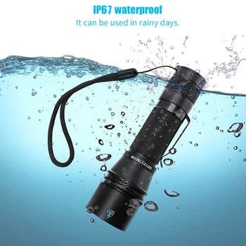 

Portable SST20 LED 1000LM Flashlights Waterproof 6 Modes Electric Torches Type-C Rechargeable Telescopic Zoomable Lamp