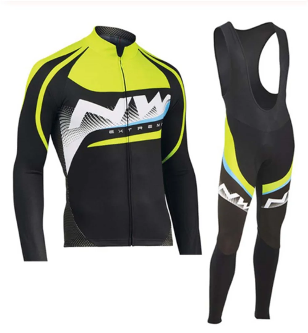 Northwave Весна/Осень Одежда для велоспорта Ropa Ciclismo Nw мужской костюм Джерси для прогулок верховой езды на велосипеде MTB Одежда комбинезон набор 4
