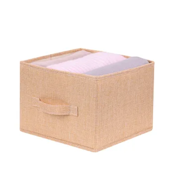 

Imitate Hemp Cotton Drawer Type Wardrobe Hanging Bag Fabric Art Accept Bag Case Sundries Storage Hanging Bag