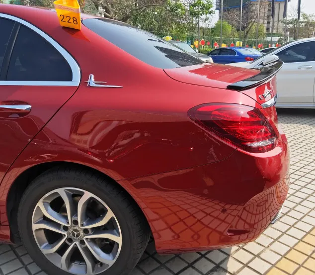 Для Benz W205 C200L C260L C180L PSM стиль спойлер ABS Материал заднее крыло автомобиля 4 двери праймер цвет спойлер-UP