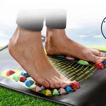 

Acupuncture Cobblestone Colorful Foot Reflexology Walk Stone Square Foot Massager Cushion for Relax Body