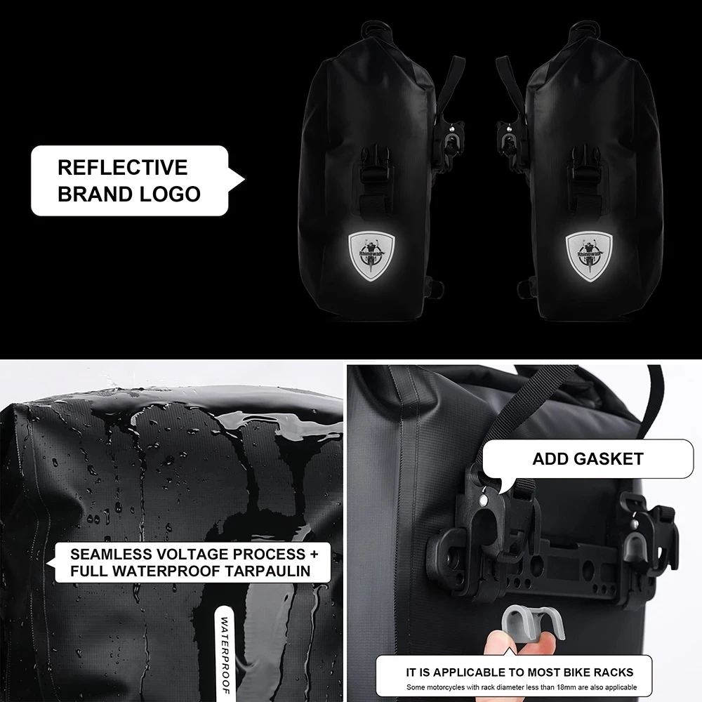 Oxford Aqua S8 Black Waterproof Motorcycle Motorbike Tank Bag Roll Pack 8L