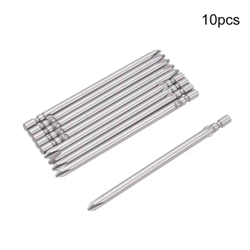 10 шт. отвертка Philips Bits 1.6PH00 2PH0 3PH1 4PH1 4PH2 S2 скрещенная головка 80 мм длина 4 мм Диаметр Круглый хвостовик магнитные Биты