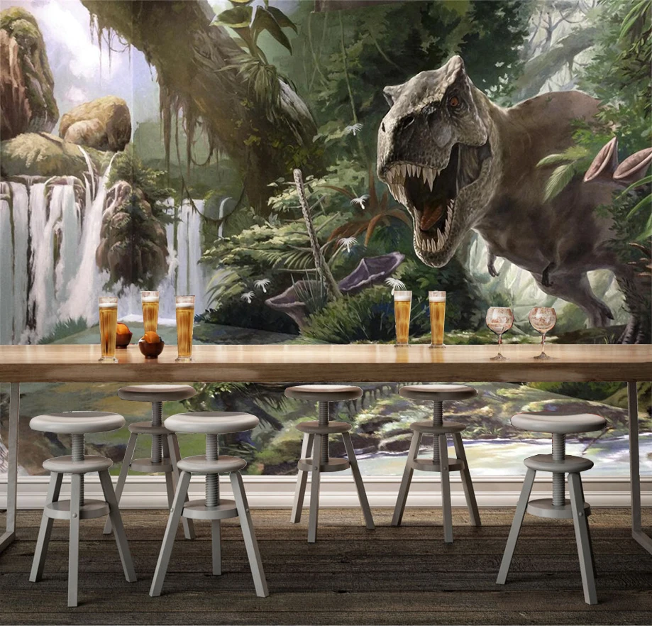 

[Self-Adhesive] 3D Dinosaur 58486 Wall Paper mural Wall Print Decal Wall Murals