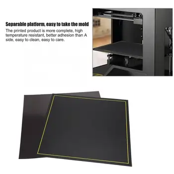 

3D Printer Sticker 300 x 300mm Non-Warping Reusable Magnetic A Side Matte + B Side Adhesive Hot Bed Stickers