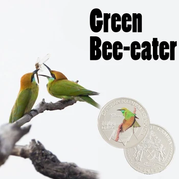 

RH Silver Plated Patas Monkey Pattern 1000 Dalasis Gambian Natural Treasures Commemorative Coins Collectibles For Collection