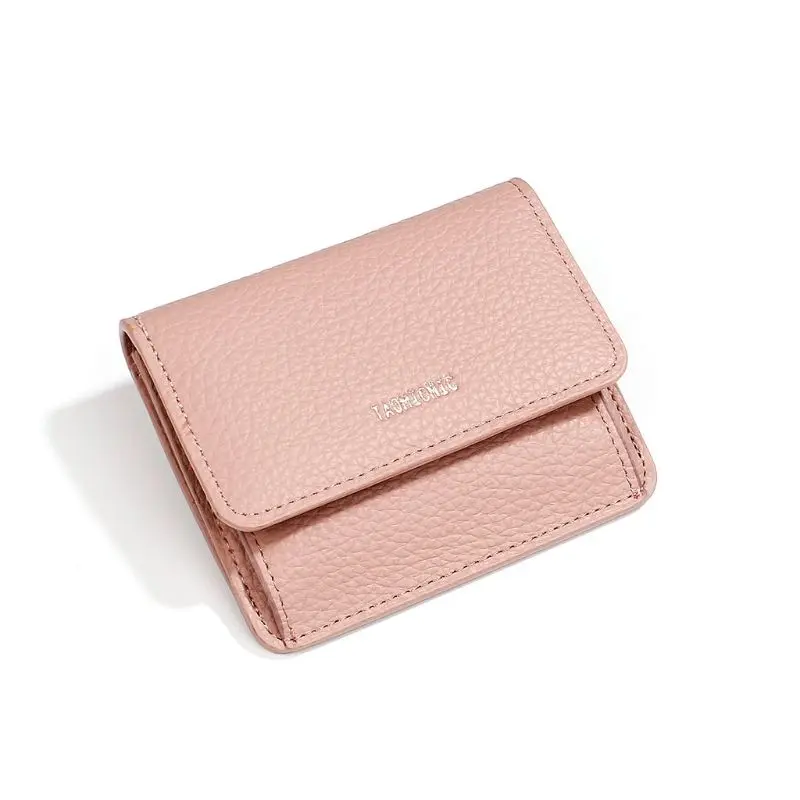 pink Fashion Women Leather Wallet Card Holder Button Clutch Purse Lady Short Handbag Bag - Цвет: pink