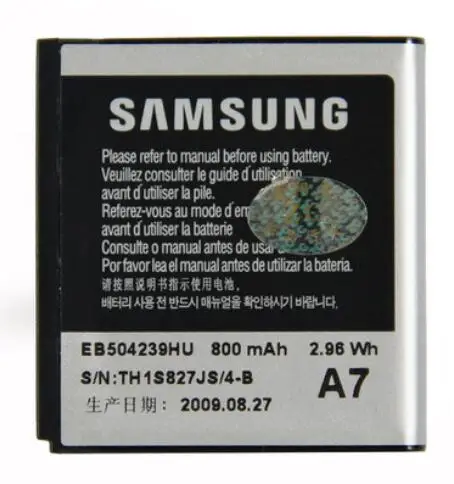 

Original Phone Battery EB504239HU For Samsung S5200 S5530 S5200C 800mAh