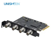 UNISHEEN 4 Channel 1080p OBS Vmix Wirecast Streaming 4 Channel 60fps Quad HDMI SDI Broadcast PCI Express HD Video Capture Card - Image 5