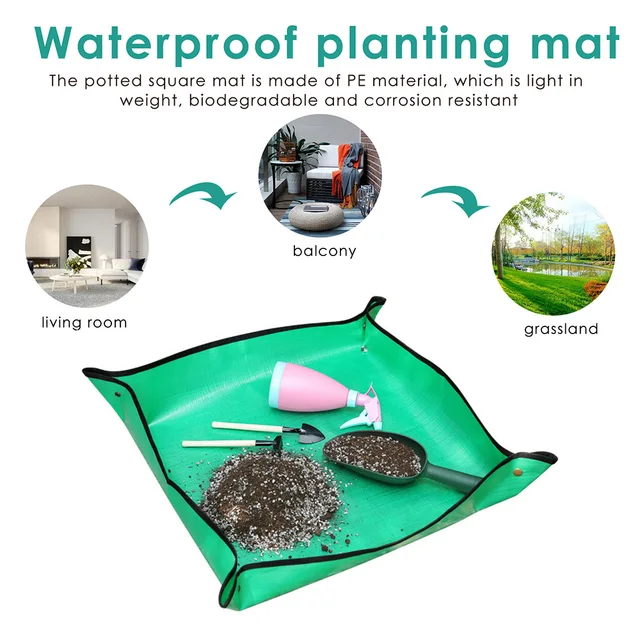 50/68/100 Cm -Es Növények Repotja Szőnyeg Kerti Cserepes Ültetési Zamatos Virágokhoz Beltéri Transzplantáció Vízálló - Image 6