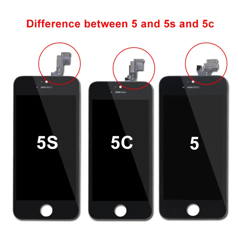 100% качество AAA Tianma ЖК дисплей с сенсорным экраном дигитайзер для iPhone 5S 5 5C SE 6 7 8 6s 4s