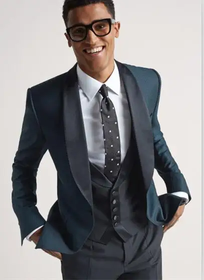 

DE Mens Latest Coat Pants Designs Gray Tailcoat Buttoning Formal Custom Groom Gentleman Wedding Suit For Men 3 Pieces 009