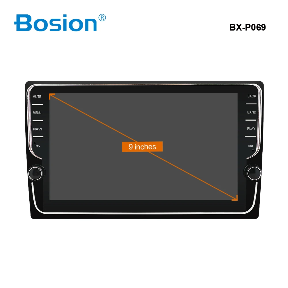 Bosion PX6 RK3399 4G+ 64G 9 дюймов 1 DIN Универсальный Android 9,0 автомобильный аудио gps Радио Видео плеер стерео Авто BT головное устройство Wifi SWC - Цвет: P069