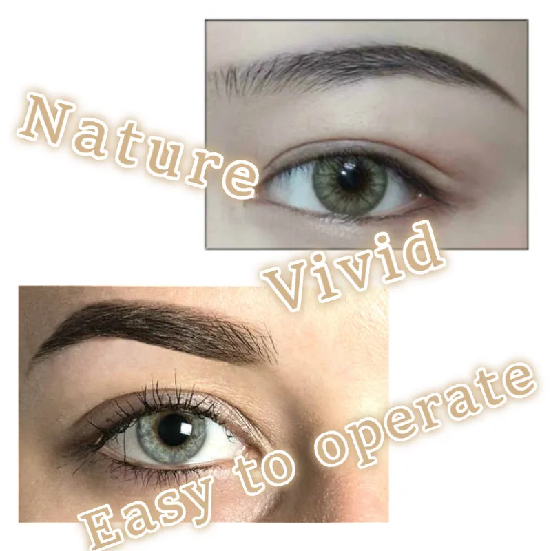 4D Eyebrow Sticker Non-toxic Tattoo Sticker Makeup Supplies Waterproof Lasting Eyebrow Bionic brow tools