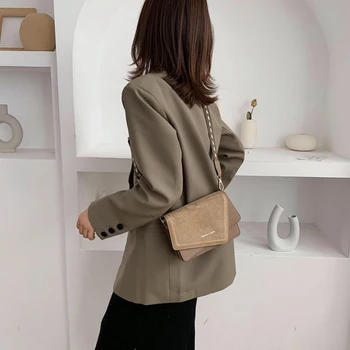 

Messenger Bags 2020 Retro Women Leather Bags Phone Packs Trendy Vintage Black Khaki Multipurpose Spring Autumn Bolsas BWB14399-3