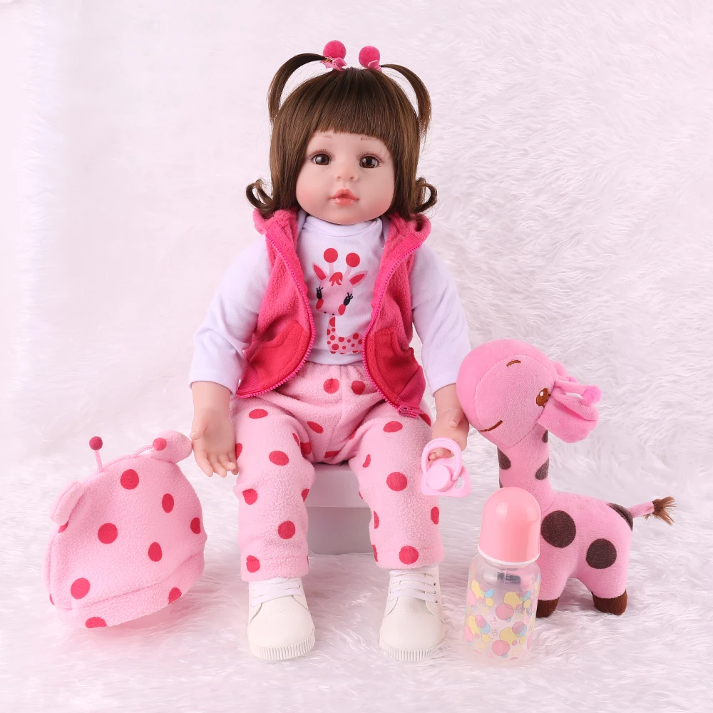 47 см/55 см Силиконовые Reborn Baby милые куклы Bebe Alive Menina дети мягкие Playmate реалистичные Boneca реалистичные девушки подарки на день рождения