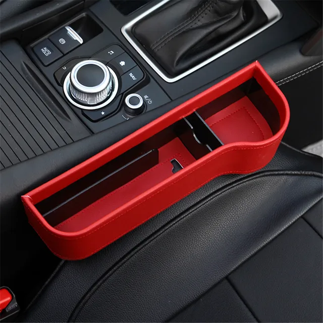 Abs Leather Car Seat Storage Box Organizer Crevice Slit Filler Holder For Audi A3 A4 A5 A6 A7 Q2 Q3 Q5 Q7 S3 S4 S6 - Stowing Tidying - AliExpress