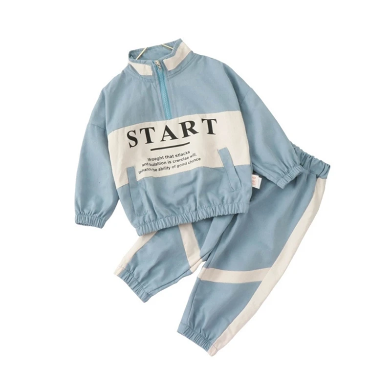 

New Spring Autumn Baby Girl Clothes Children Boys Sports Jacket Pants 2 Piece Set Toddler Casual Costume Infant Kids Tracksuits