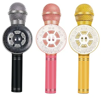 

Karaoke Microphone Portable Bluetooth Wireless Microphone Speaker Handheld Music Player Micro Singing Recorder KTV Microphone