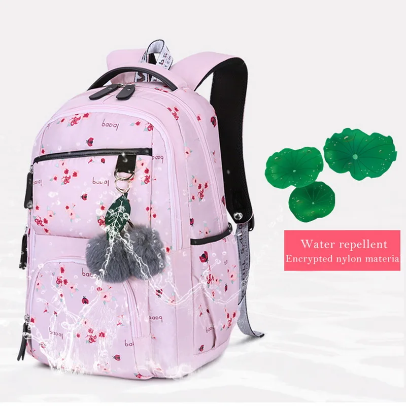 Детские школьные рюкзаки в Корейском стиле с цветочным принтом, школьные сумки для девочек, вместительный рюкзак, сумка для детей, Mochila