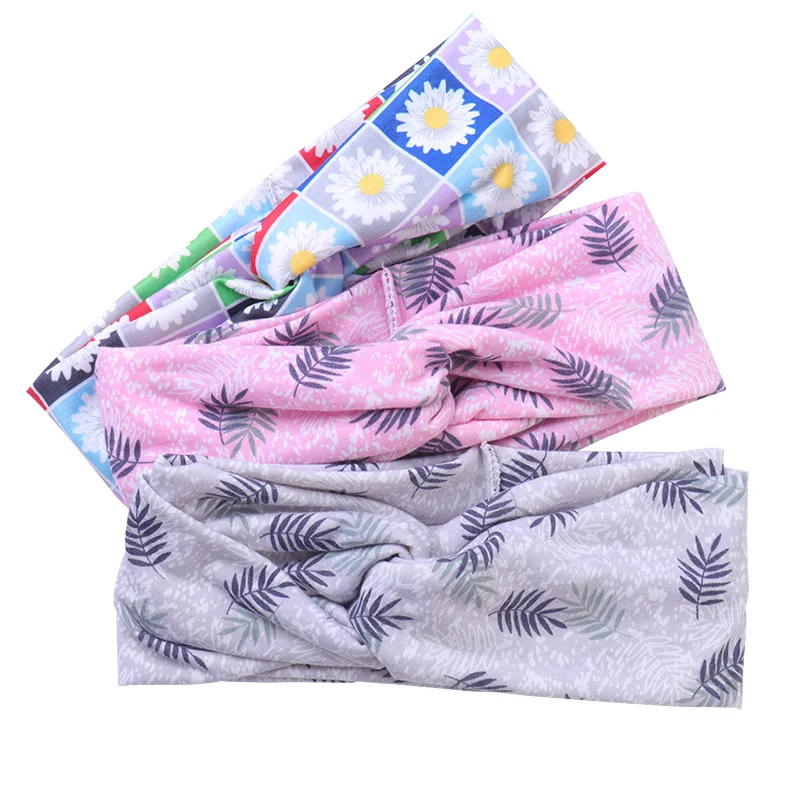 

2019 Korean-style Creative New Style INS Spring And Summer Ocean Wind Silk Face Wash Hair Band Widened Headdress