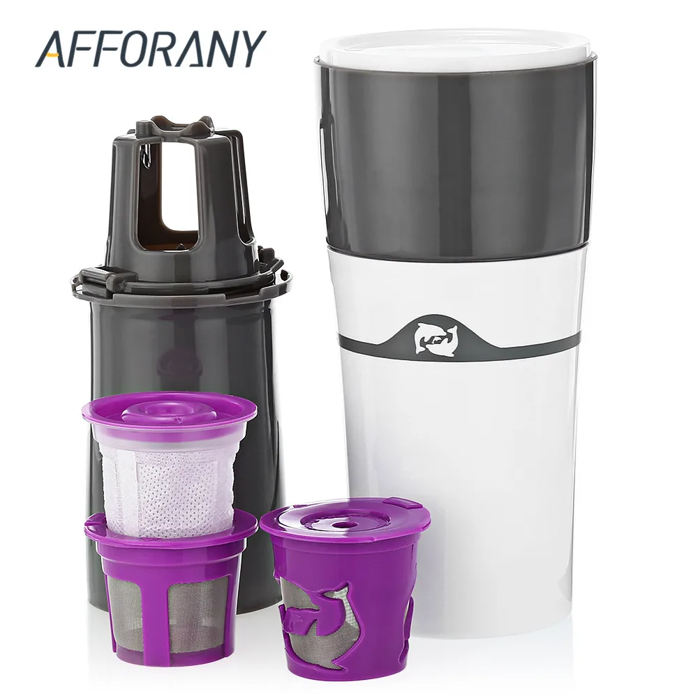 

450ml Portable Mini Coffee Drip Kettle Travel Mug Water Bottle Capsule Cup Filter Outdoor Tea Pots Home Office Coffee Maker Mug