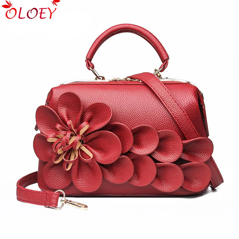 

2019 new Luxury Woman's Handbag Original Big Floral Casual Totes High Capacity Female Leather Shoulder Crossbody Bags Mom Gift