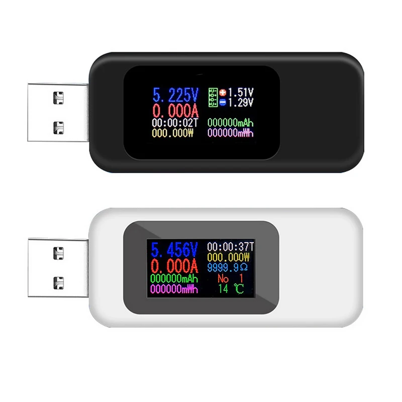 USB тестер постоянного тока 4 30 в измеритель напряжения амперметр цифровой монитор
