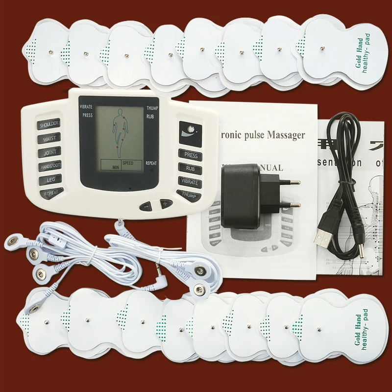 Tens ems massager electro stimulation muscle stimulator electrostimulator fisioterapia physiotherap