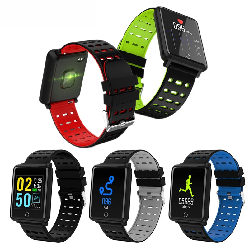

Fitness Smart Bracelet Heart Rate Monitor Blood Pressure Measurement Activity Tracker Alarm Clock Sleep Monitor Watch women men