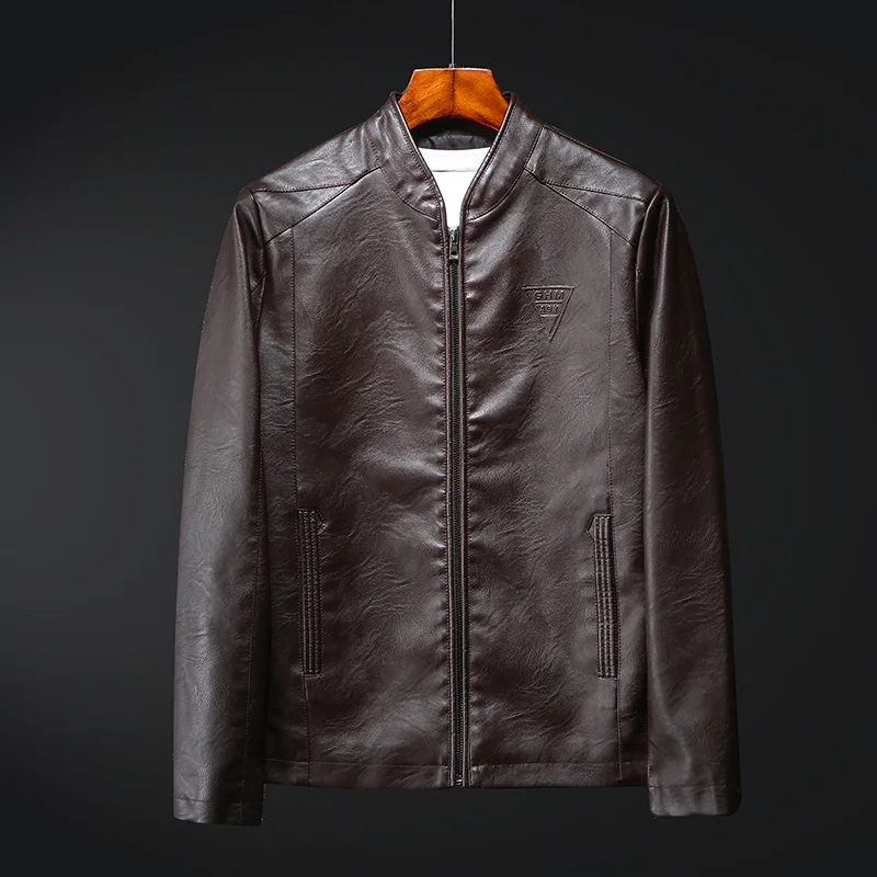 

Jackets Autumn New Products Casual Leather Jacket Large Size Coat PU Leather Men's