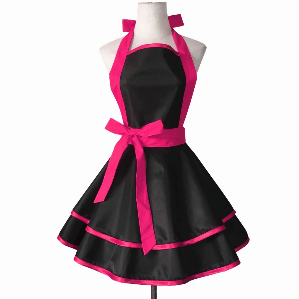 

Однотонный Водонепроницаемый Фартук из ТПУ, женская блузка, простой бандажный рекламный фартук, женский комбинезон для дома, кухни, супермаркета