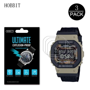 

3PACK Nano Explosion-proof Screen Protector For Casio G-SHOCK GBX-100 DW-5610SU DW-5610SUS Men's Watch LCD Clear Film Not Glass