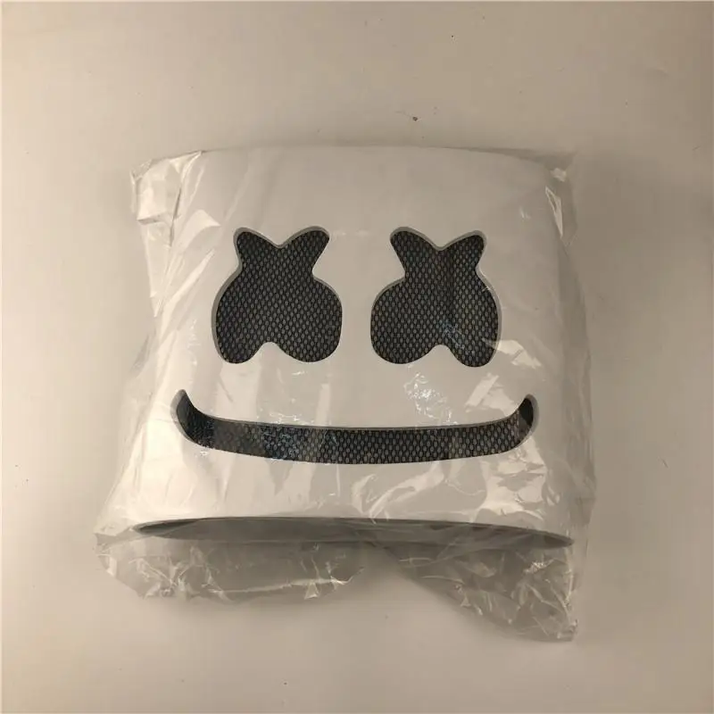 DJ Marshmello форма светящаяся латексная маска Вечерние Маски для костюмов для взрослых смешной реквизит для Хэллоуина вечерние реквизит