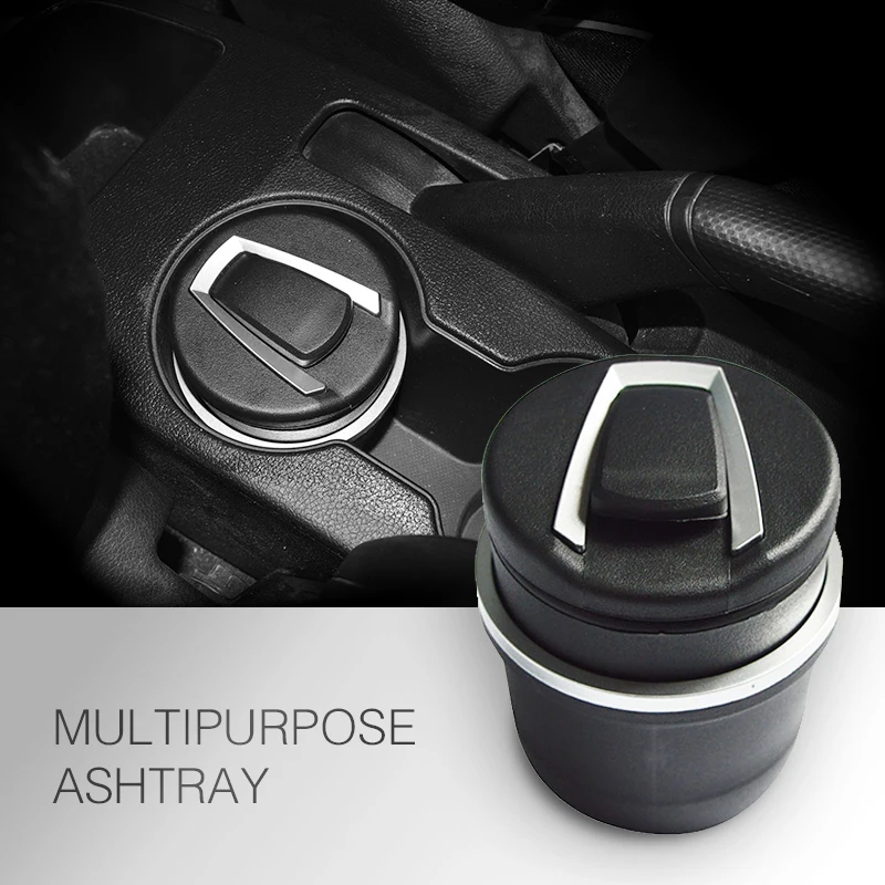 Car Ash Tray Ashtray Storage Cup With LED for audi a4 b5 megane 3 tucson renault clio 2 alfa romeo 159 q7 | Автомобили и