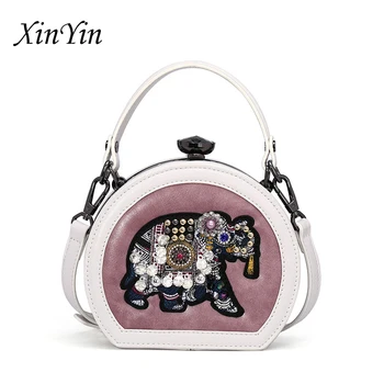 

Fashion diamond totes women embroidered shoulder bag high quality female top-handle luxury handbags girls mini bags crossbody