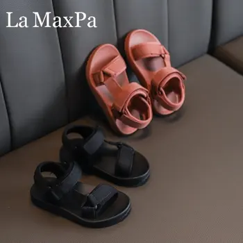 

2020 New Autumn Boys Sandals Classic Black Brown Leisure Cloth Fabric Children Sandals Boys School Child Shoes Boy Size 21-37