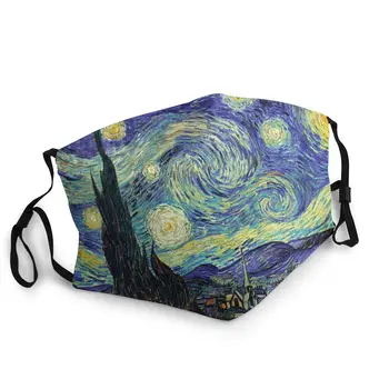 

Van Gogh Star Sky Non-Disposable Face Mask Anti Bacterial Dust Protection Cover Respirator