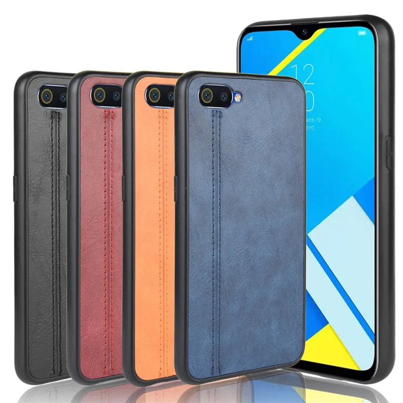 Деловые силиконовые чехлы для XIAOMI Realme C2 2020 чехол с рисунком кожи защитная задняя