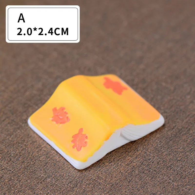 DIY креативный мультфильм мини-книга модель смолы наполнитель слизи комплект Diy аксессуары полимерная глина талисманы Интерактивная детская игрушка - Цвет: 1