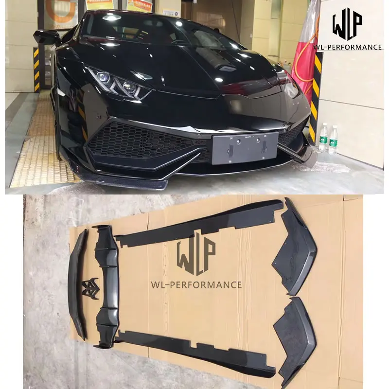 LP610 разделители переднего бампера из углеродного волокна задние рассеиватели