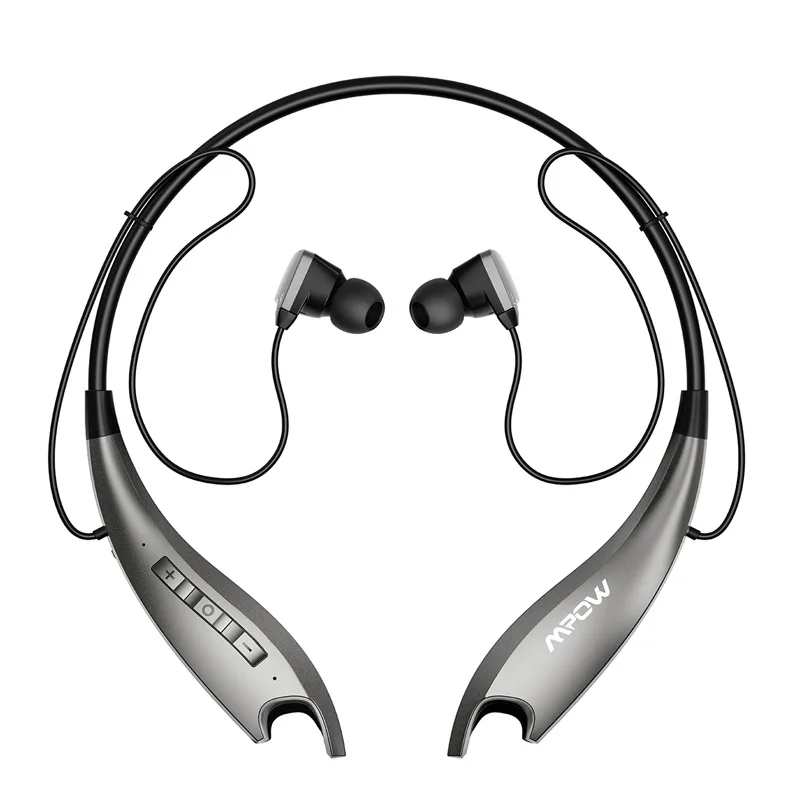 Mpow Jaws Gen 5th Bluetooth 5,0 шейные наушники 18 ч Время воспроизведения магнитные наушники Встроенный микрофон для iPhone Xiaomi Huwai SONY - Цвет: Grey