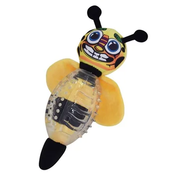 

Bees Canvas Molar Pet Toy TPR Rubber Dog Toy Ball Plush Sound Making Rugby