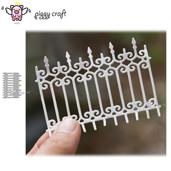 

Piggy Craft metal cutting dies cut die mold Lace fence decoration Scrapbook paper craft knife mould blade punch stencils dies