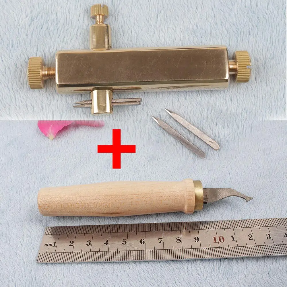 

1set (2pcs) Violin Purfling Tools Violin Making Tools Violin Body Slot Cut Knife