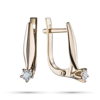 

Earrings made of yellow gold with diamond e0301sg08200106